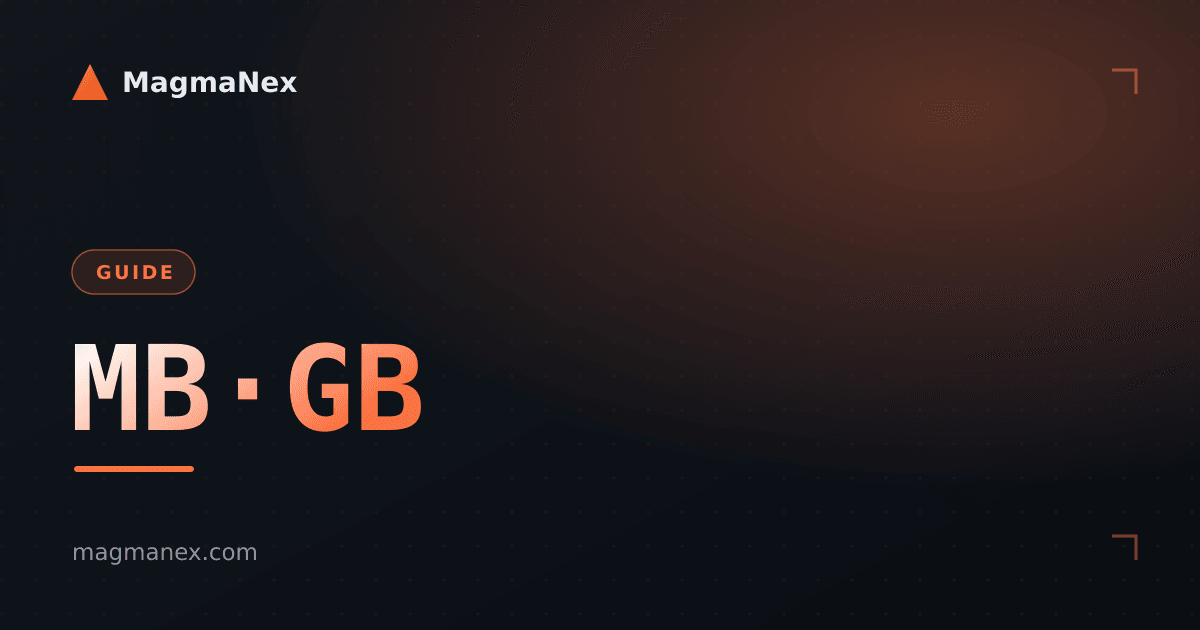 Understanding Data Sizes: Bit vs Byte and KB vs MB vs GB